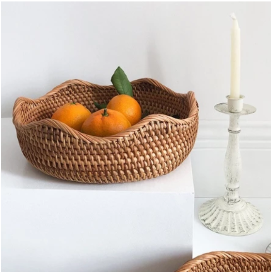 Cesto Artesanal em Rattan Nordic - Utilize Casa