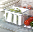 Organizador Geladeira 3,8L com cesto acrílico removível - 4 unidades - Utilize Casa