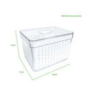 Organizador Geladeira 3,8L com cesto acrílico removível - 4 unidades - Utilize Casa